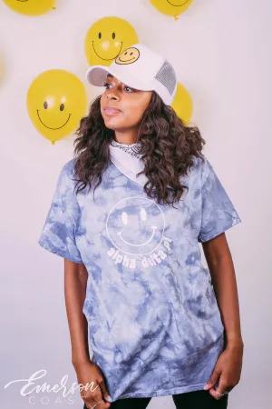 Alpha Delta Pi Smiley Tie Dye Bid Day Tee