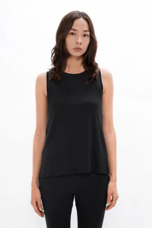 Brussels BRU Sports Tank Top in Black Sand