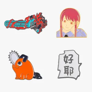 Chainsaw Man Enamel Pins Anime Aesthetic