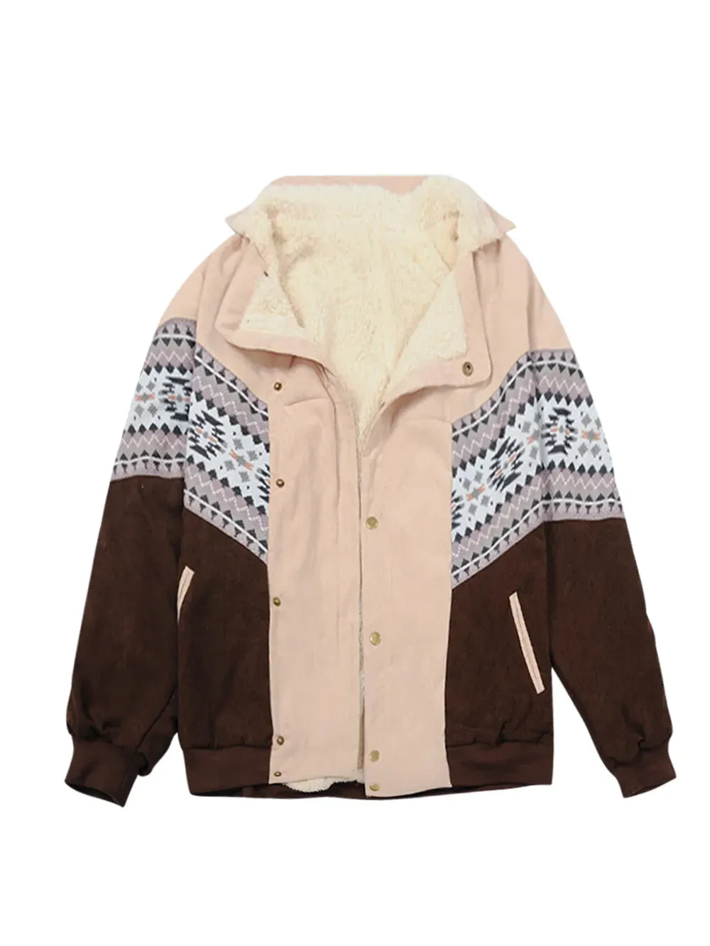 Fairy grunge Vintage Boho Jacke mit Musterärmeln