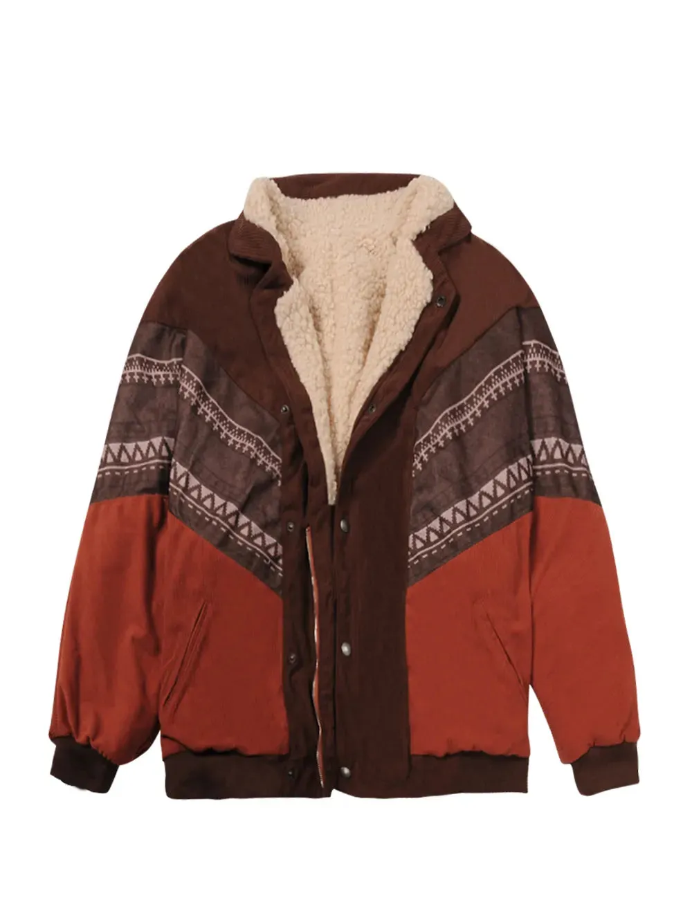 Fairy grunge Vintage Boho Jacke mit Musterärmeln
