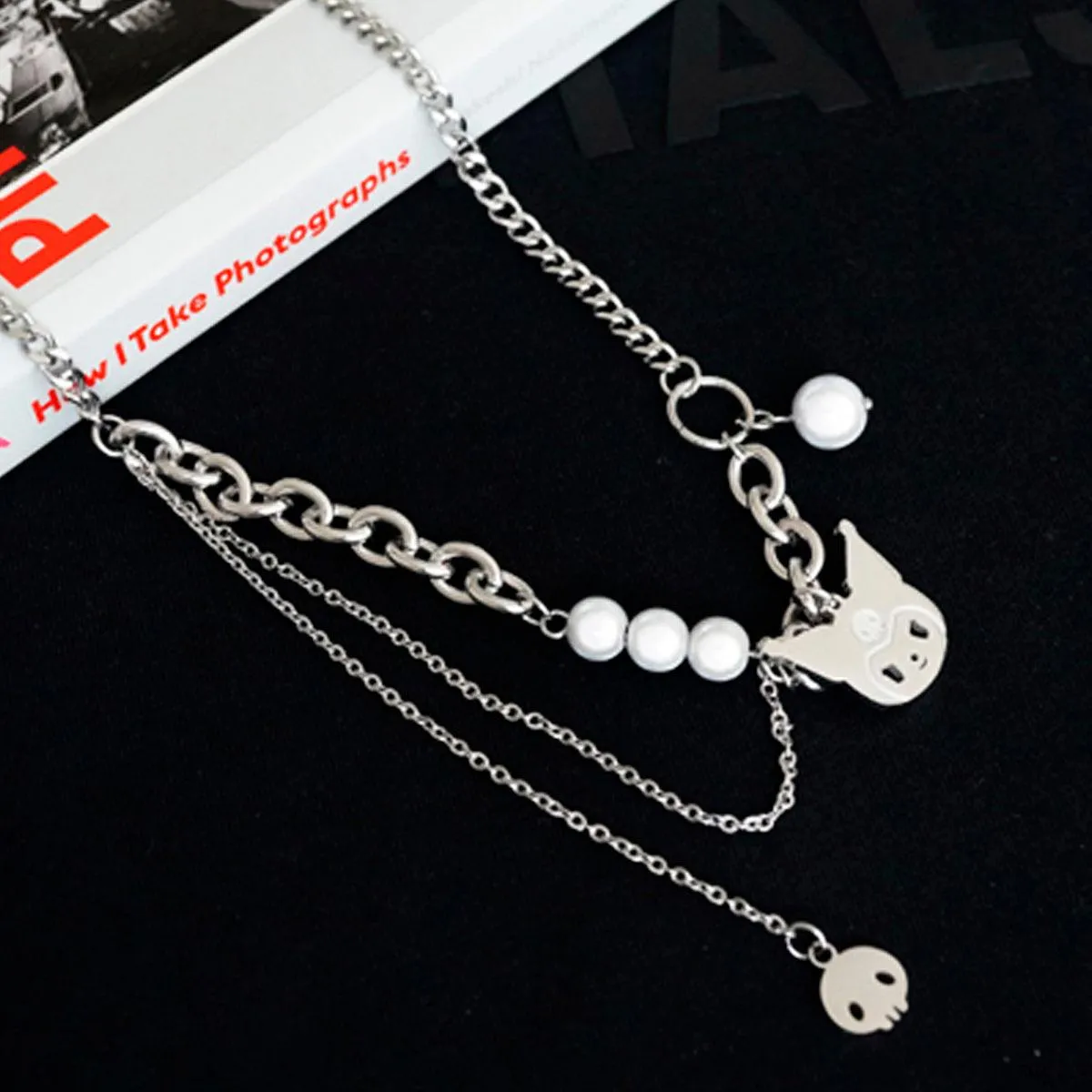 Grunge Kuromi Chain Necklace