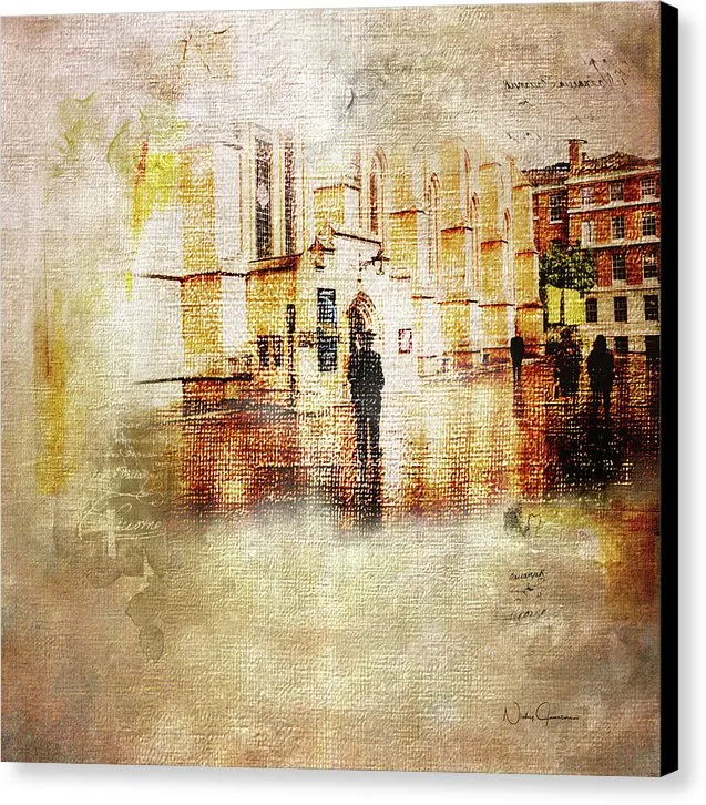 Just Light Middle Temple - Canvas Print