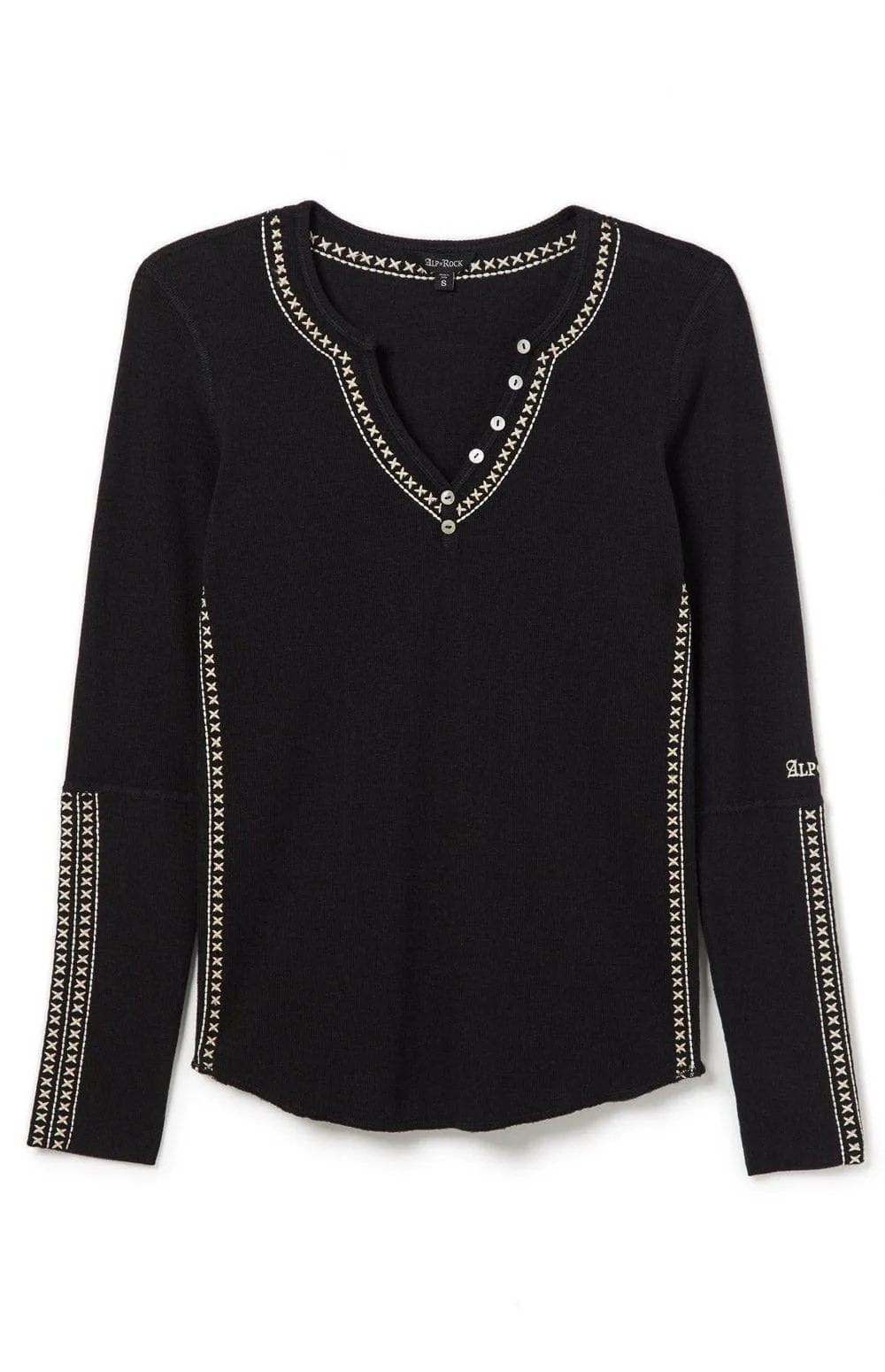 Lyla Henley Shirt | Black