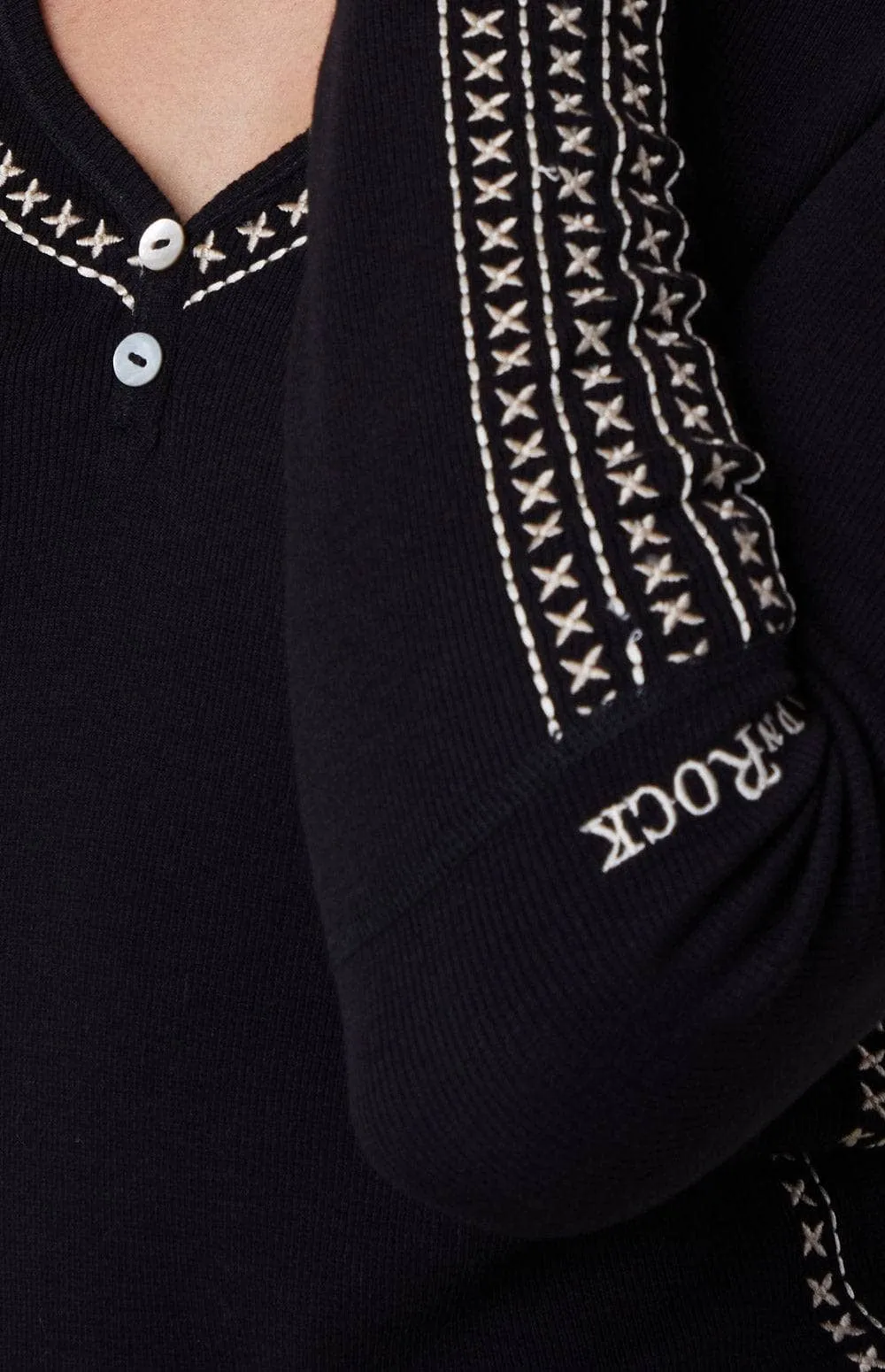 Lyla Henley Shirt | Black