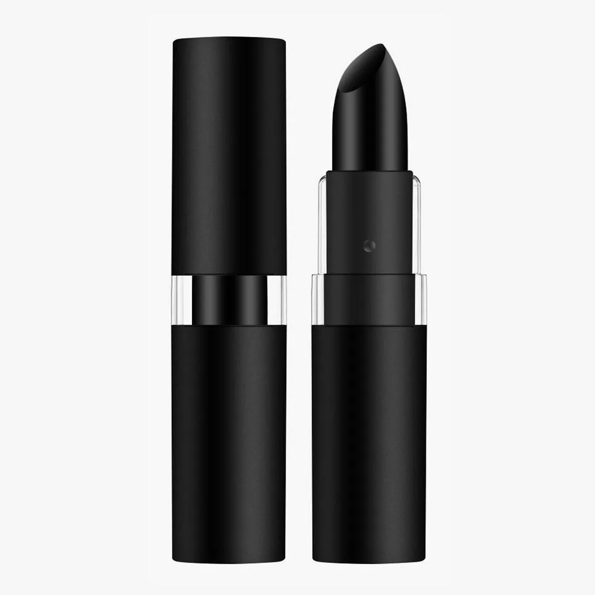 Matte Black Goth Lipstick Vampire Aesthetic