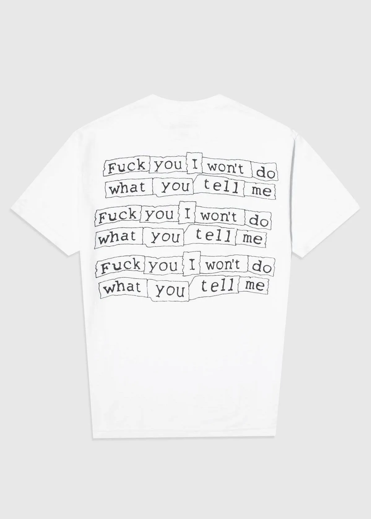 PLEASURES: SURRENDER SS TEE [WHITE]