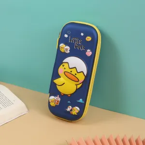 Printed Little Duck Love Sleep Hard Top Pencil Case.