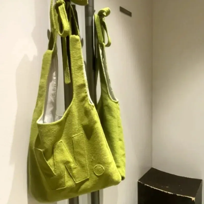 UAKISS  -  High-capacity Fashion Casual Grunge Crossbody Bag Vintage Simple Y2k Aesthetic Handbags Korean Women All Match Ins Shoulder Bags