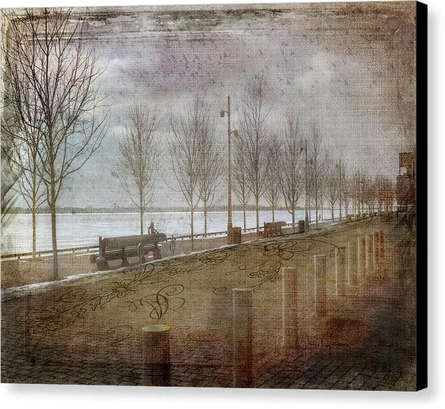 Winters Edge, Toronto Sugar Beach - Canvas Print