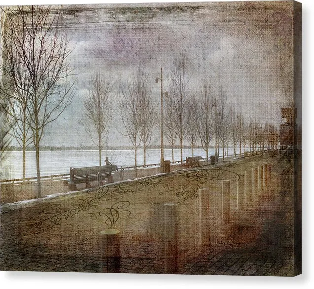 Winters Edge, Toronto Sugar Beach - Canvas Print