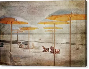 Yellow Parasols In Light - Canvas Print
